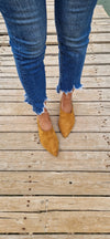 Camel Suede Leather Shoes