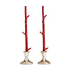 Stick Candles Maple / Pair: Honeysuckle Brown