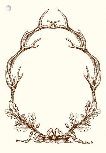 Antler Wreathe Gift Tags