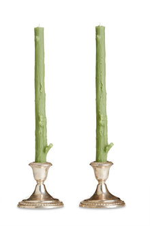  Cedar Candlesticks Pair in Sour Apple