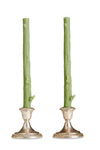 Cedar Candlesticks Pair in Sour Apple