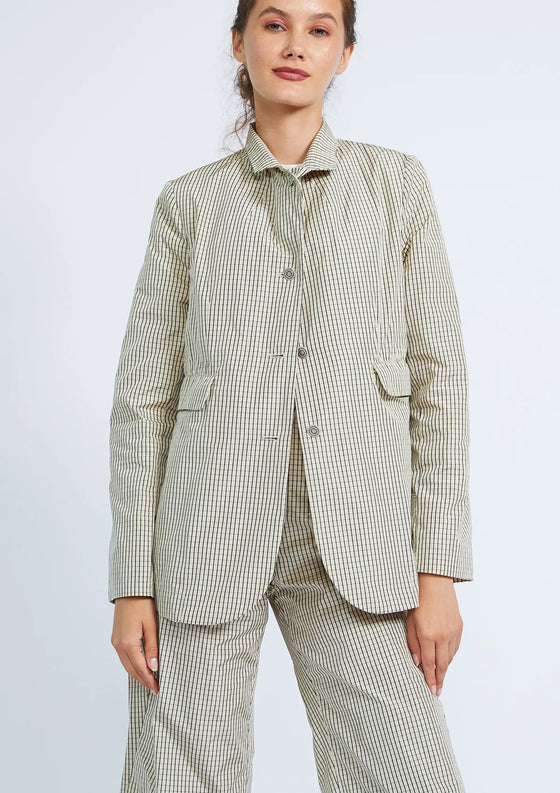 Shosh Painters Jacket in Checked Print