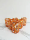 Orange Murano glasses Large