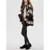 Nordic Fair Isle Knit Cardigan - Brown