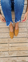 Camel Suede Leather Shoes