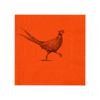 Pheasant Strut Orange Beverage Napkins