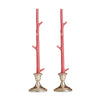 Stick Candles Maple / Pair: Forest Green
