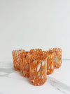 Orange Murano glasses Large