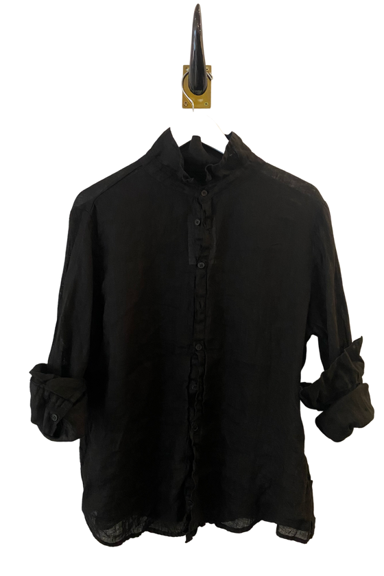 CP Shades Black Linen Romy Shirt