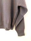 Slouchy Iron Cashmere Crew Sweater