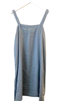  CP Shades Sally Linen Dress Faded Denim