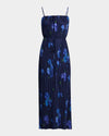 Poppy Blur Crushed Column Dress Midnight