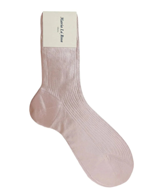 One Ribbed Laminated Socks