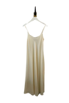 Brazeau Tricot Silk Paperbag Dress in Creme