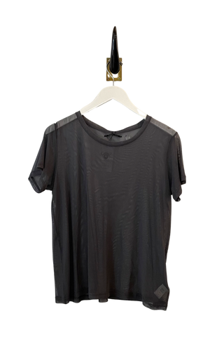 Brazeau Tricot Silk Tulle Iron Boyfriend Top