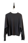 Slouchy Iron Cashmere Crew Sweater