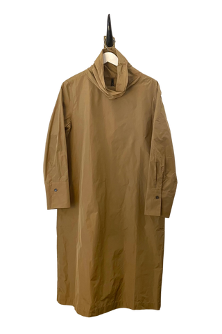 Peter O. Mahler Camel High Neck Papercrash Dress