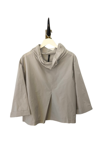 Peter O. Mahler Silver Short Papercrash Popover Top