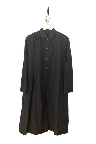 Peter O. Mahler Navy Pleated Papertouch Dress