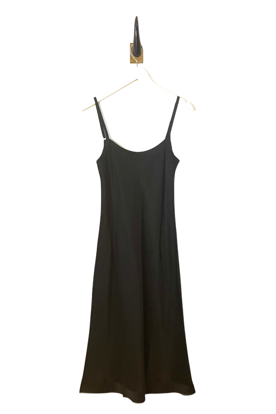 Classic Petal Slip Dress in Coal