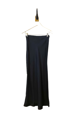 Brazeau Tricot Blue on Blue Silk Petal Garbo Skirt