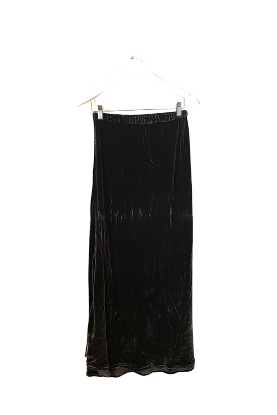 CP Shades Tanya Velvet Skirt in Carbon