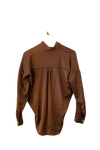 Natalie Busby Silk Twist Blouse in Nutmeg