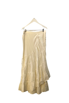  Cream Silk Flamenco Skirt