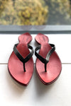 Tent Sandal in Atbk (Black with Red Sole)