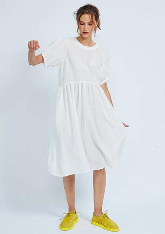 Shosh Puff Dress in Powder