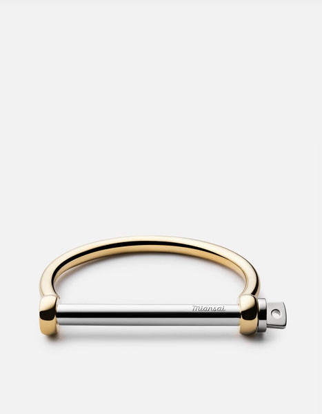 Miansai | Screw Cuff Gold Plated with Stainless Bar