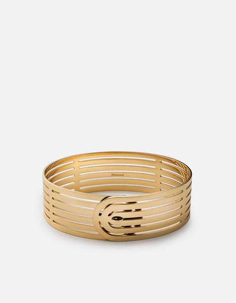 Miansai Polished Gold Plated Infinity Cuff
