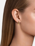 Miansai Trian Huggie Earring, Gold Vermeil