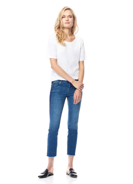 ECRU Kinney Jean, slightly cropped, mid-rise, skinny in mid-blue found at Patricia in Southern Pines, NC