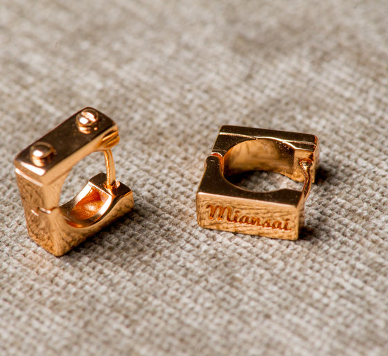 Miansai | Squared Huggie Rose Gold Plated