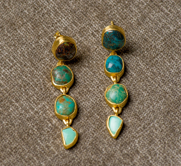Heather Benjamin | Handmade Turquoise Drop Earrings