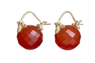 Gabrielle Sanchez Orange Carnelian Flyer Earrings