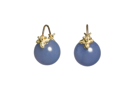 Gabrielle Sanchez Blue Chalcedony Flyer Earrings