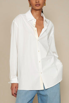  Kallmeyer White Signature Button Down Blouse