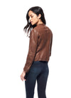 ECRU Brown Washed Leather Jacket