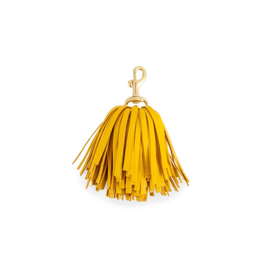 Clare V. Golden Leather Pom Pom