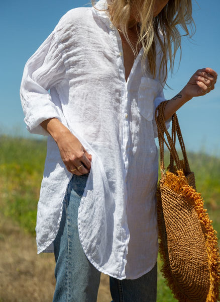CP Shades White Linen Marella shirt found at Patricia in Southern Pines, NC