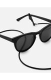 Miansai Braided Leather Sunglass Cord Black