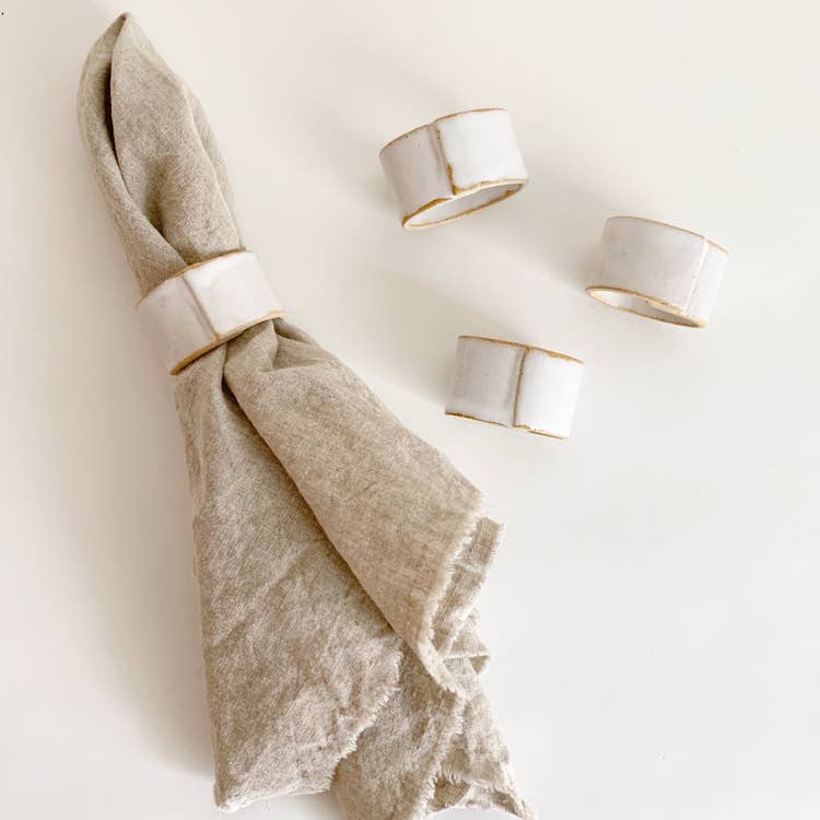 JKH Ceramic Napkin Rings