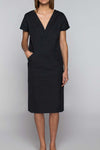 Emerson Fry | V Column Dress- Washed Slate