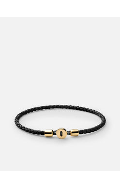 Miansai Nexus Leather Bracelet Black