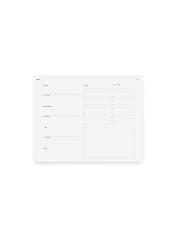 Appointed Weekly Task Pad