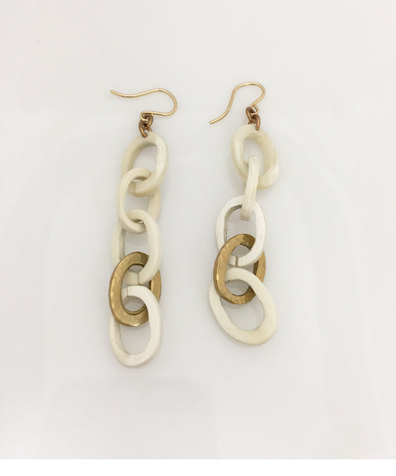 Ashley Pittman Mara Earring Light Horn