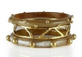  Ashley Pittman Mwundo Bangle Set Light Horn