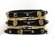 Ashley Pittman Sura Bangle Set Dark Horn